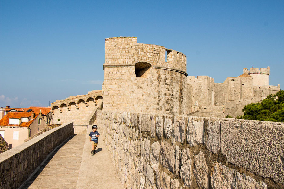 Walking the City Walls in Dubrovnik Croatia with Kids