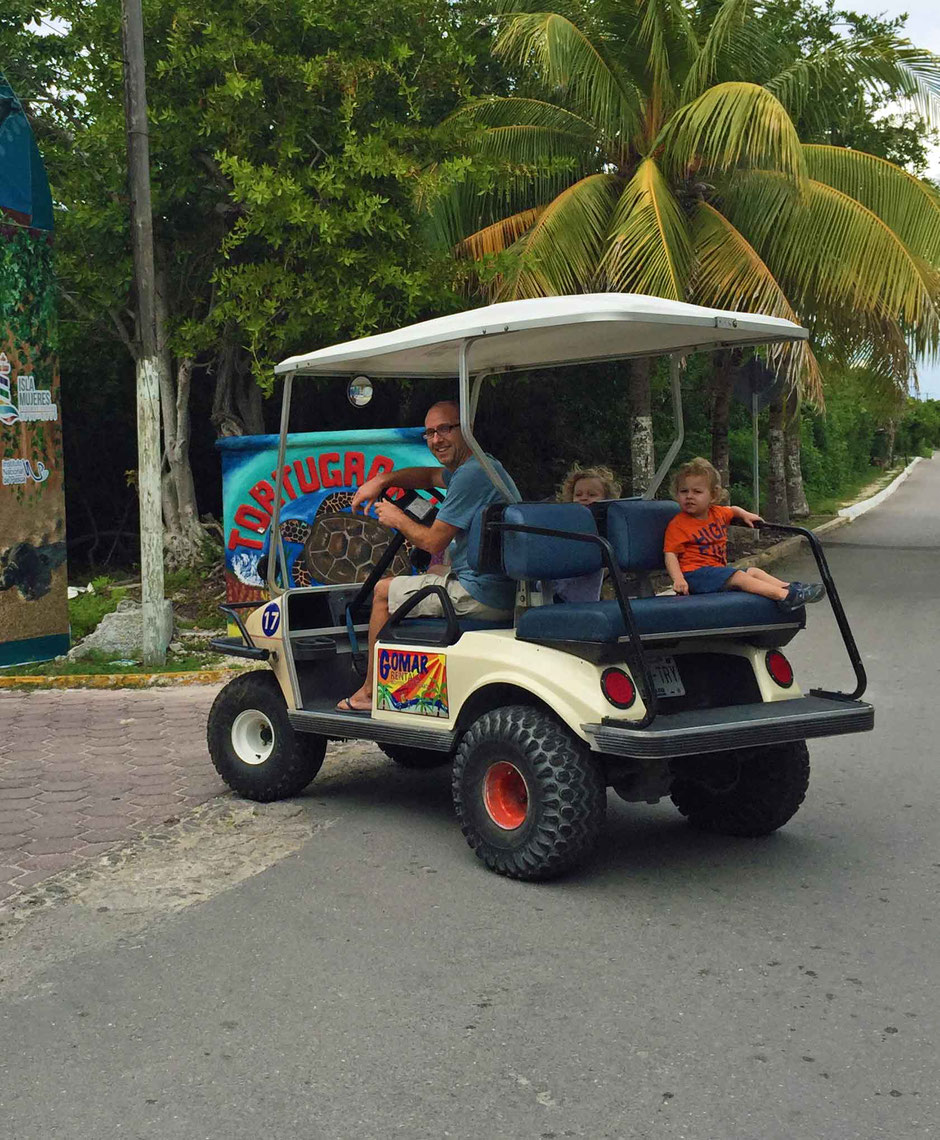 A Day of Exciting Family Fun on Isla Mujeres - Golf Cart Rental
