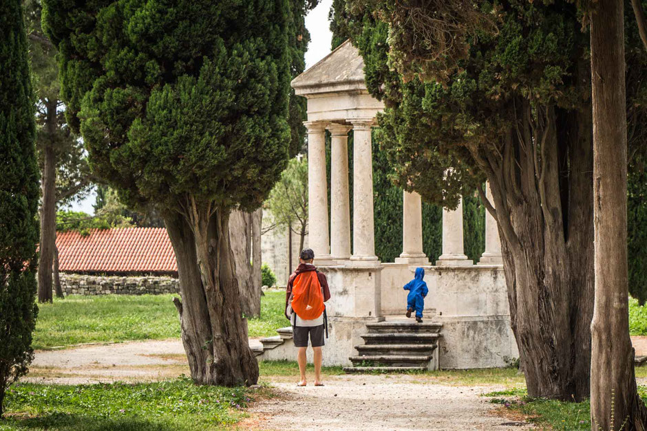 Sustipan Park Split Croatia with toddler