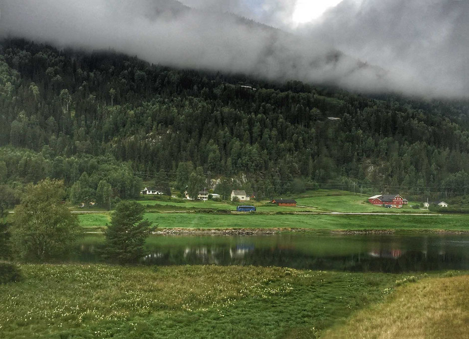 Oslo to Bergen on Bergen Railway in Norway
