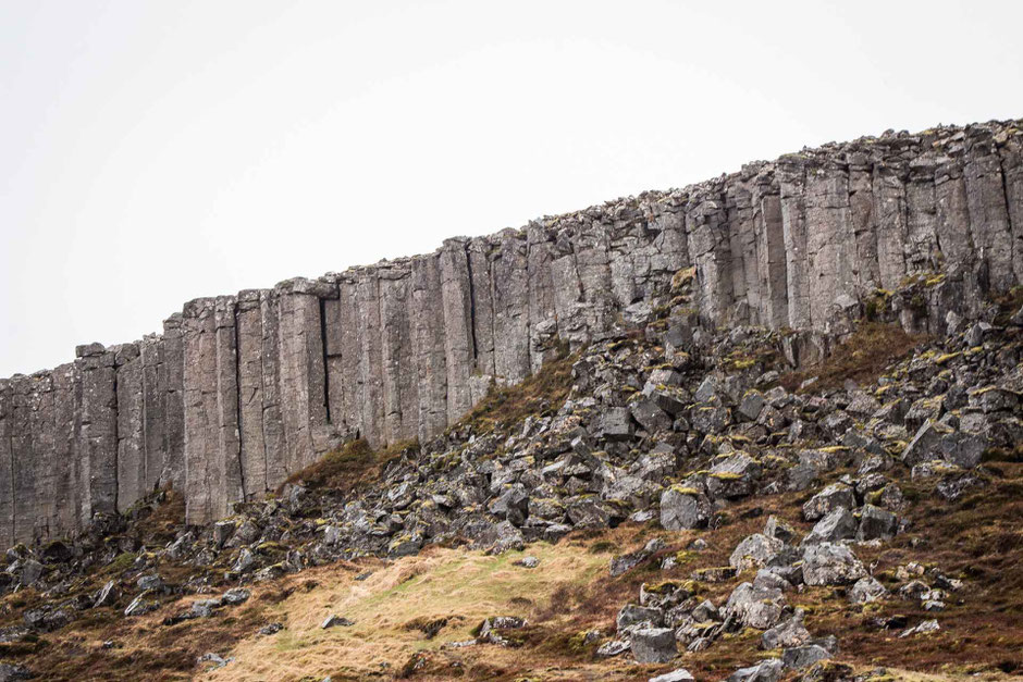 Gerduberg Cliffs Snaefellsnes Peninsula Iceland with kids