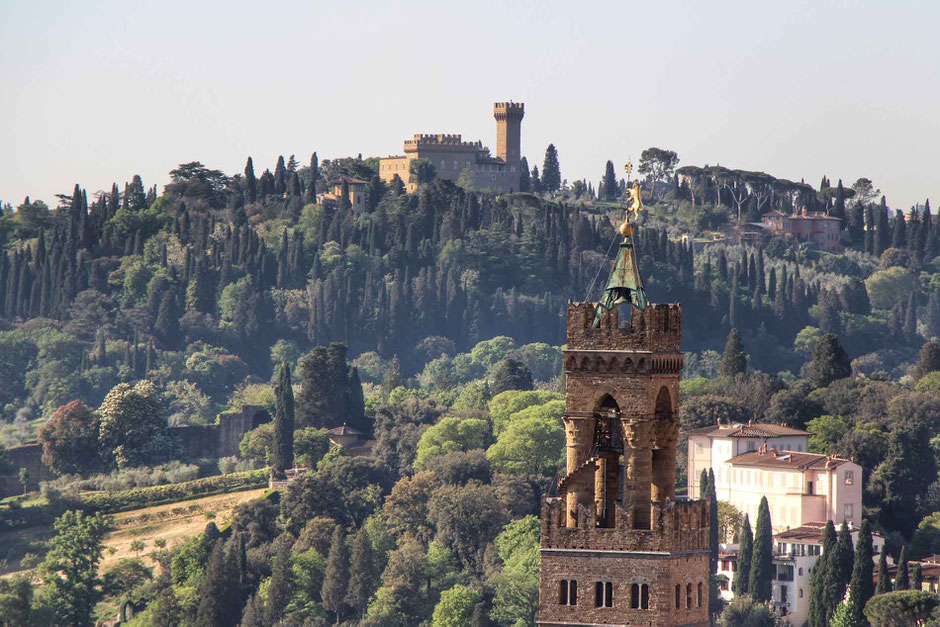 Tower of Palazzo Vecchio in Florence Italy