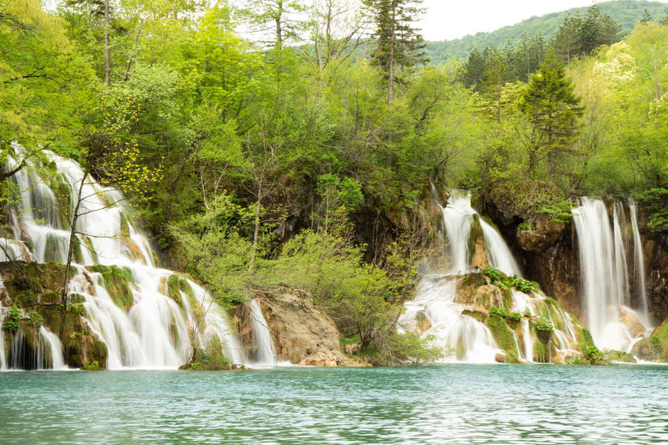 Waterfalls at Plitvice Lakes National Park Croatia