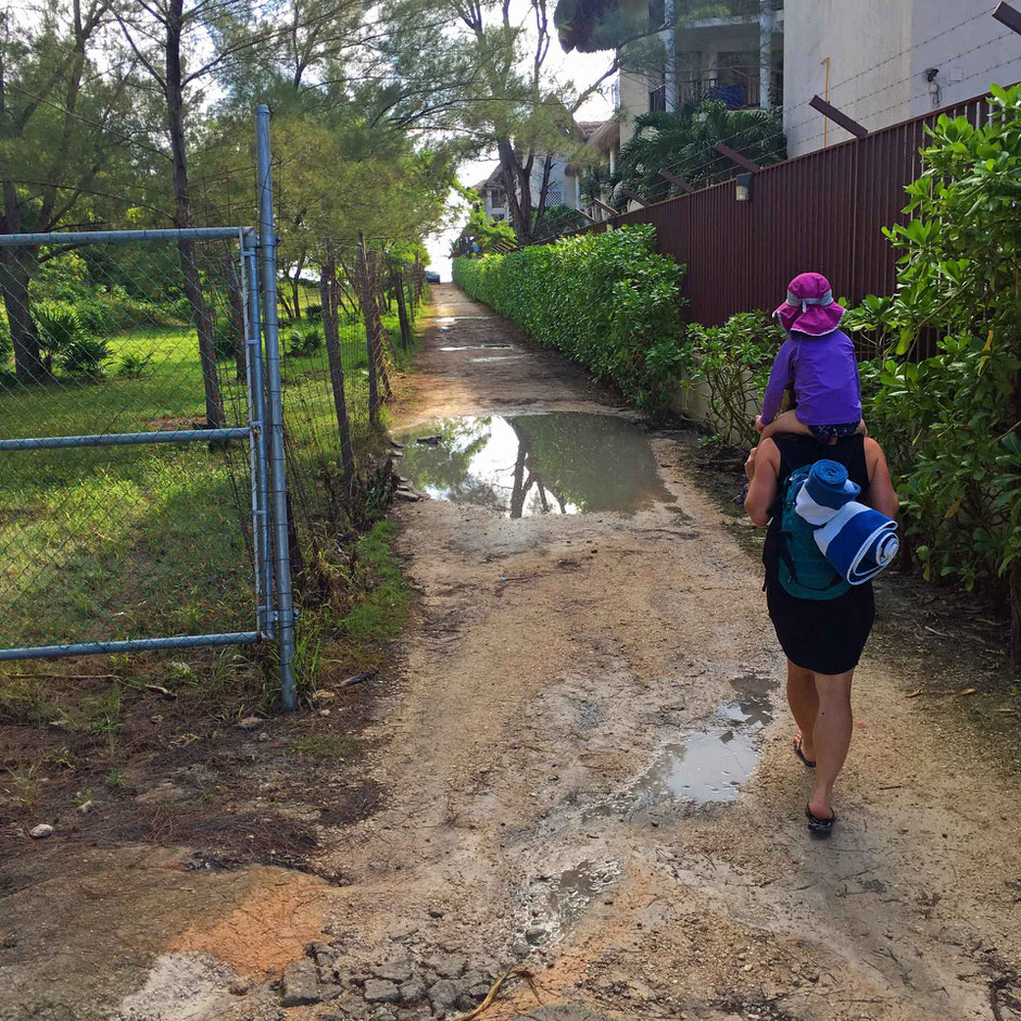 6 Best Public Family Beaches in Playa del Carmen - Off Resort - Coco Beach - the pathway to the beach