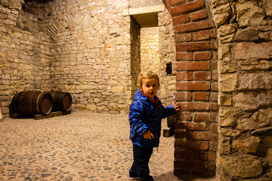 Old Town Hall Prague with small children