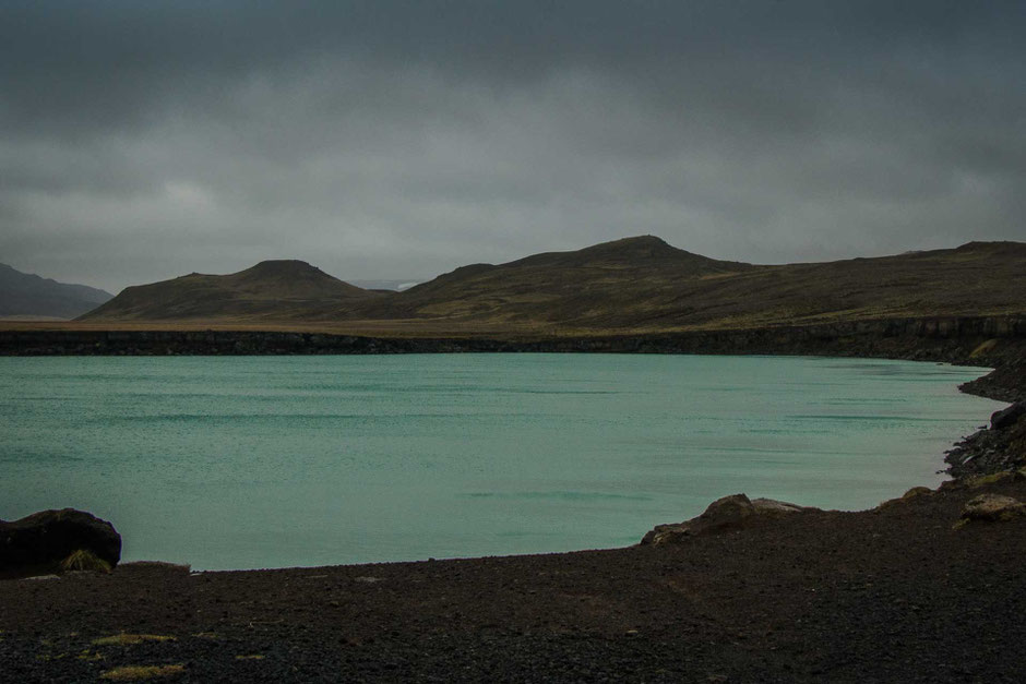 Gígvatnsvatn Lake in Reykjanesfólkvangur Nature Preserve near Reykjavik Iceland