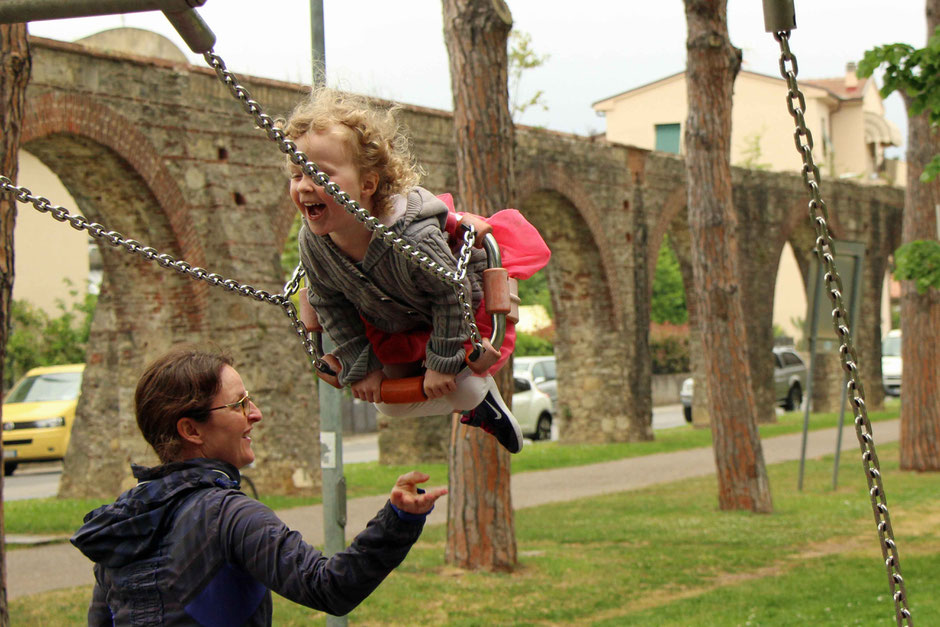 Playground at Giardini Solarino in Pisa Italy