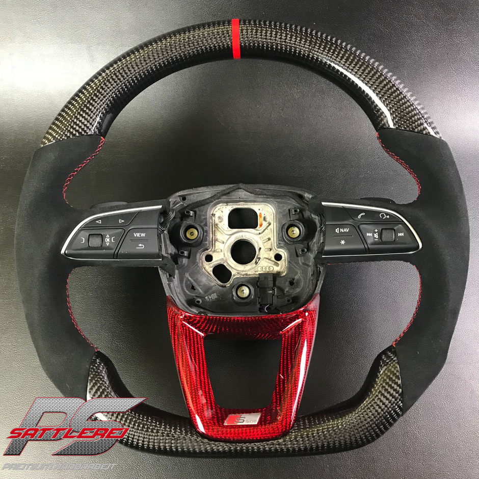 Audi SQ7 Red Carbon Steering wheel 