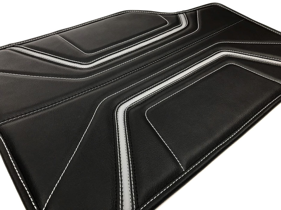 Auto Leder Fußmatten Premium Diamand Stitching Fußraummatten