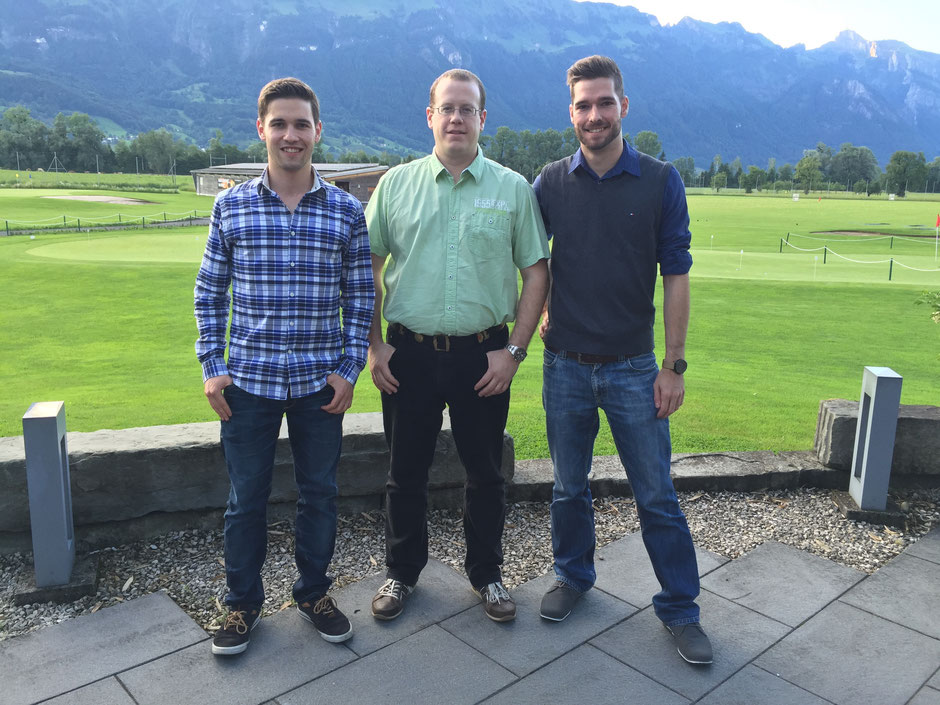Sascha Schmid, Mirco Rossi und Dominic Büchler (v.l.n.r.)