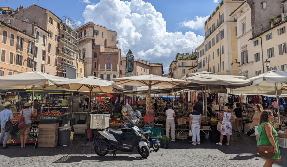 Rom Sehenswürdigkeiten Campo de fiori