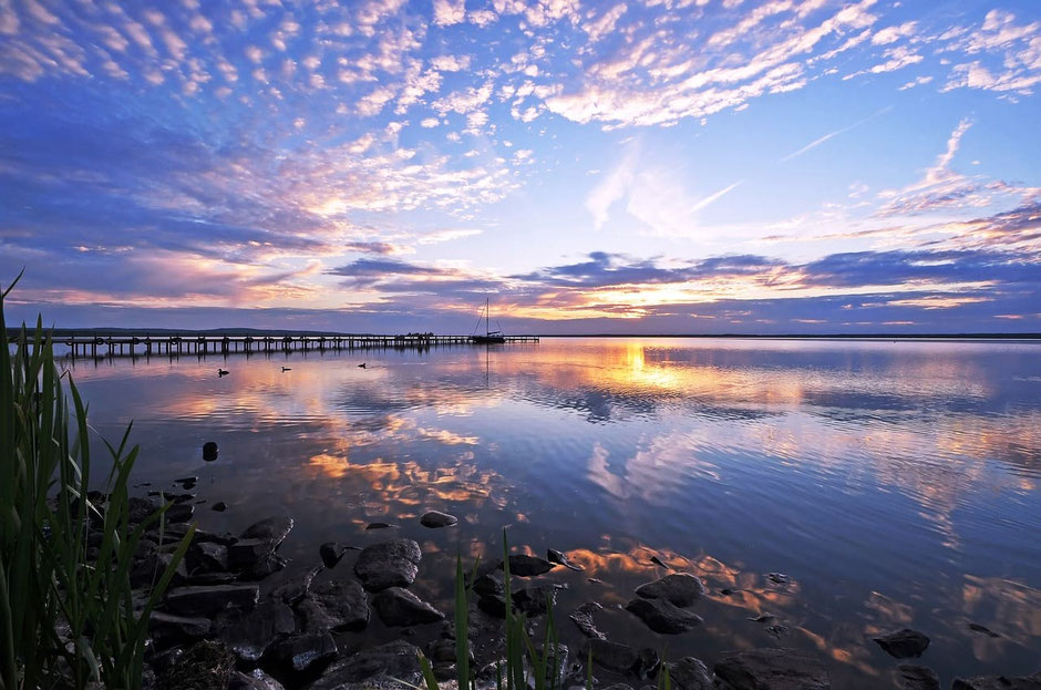 Schönste Seen Deutschland: Steinhuder Meer Sonnenuntergang