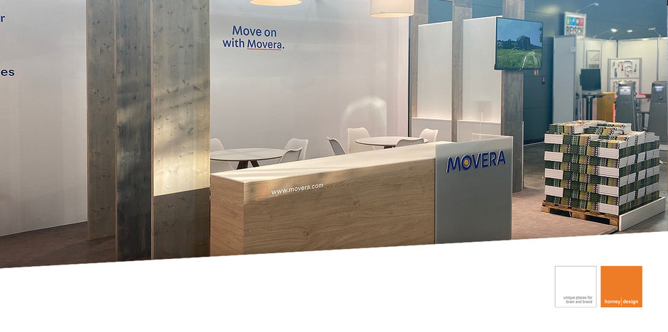 Messebau Horney Design GmbH realisiert den Standbau für die Movera GmbH auf der CMT 2023 in Stuttgart.