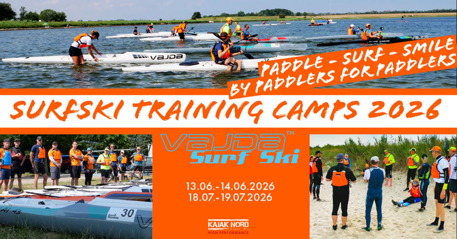 STC Surfski Training Camps 2026 Deutschland Ostsee Termine Anmeldung Registrierung, Vajda Kajak Nord