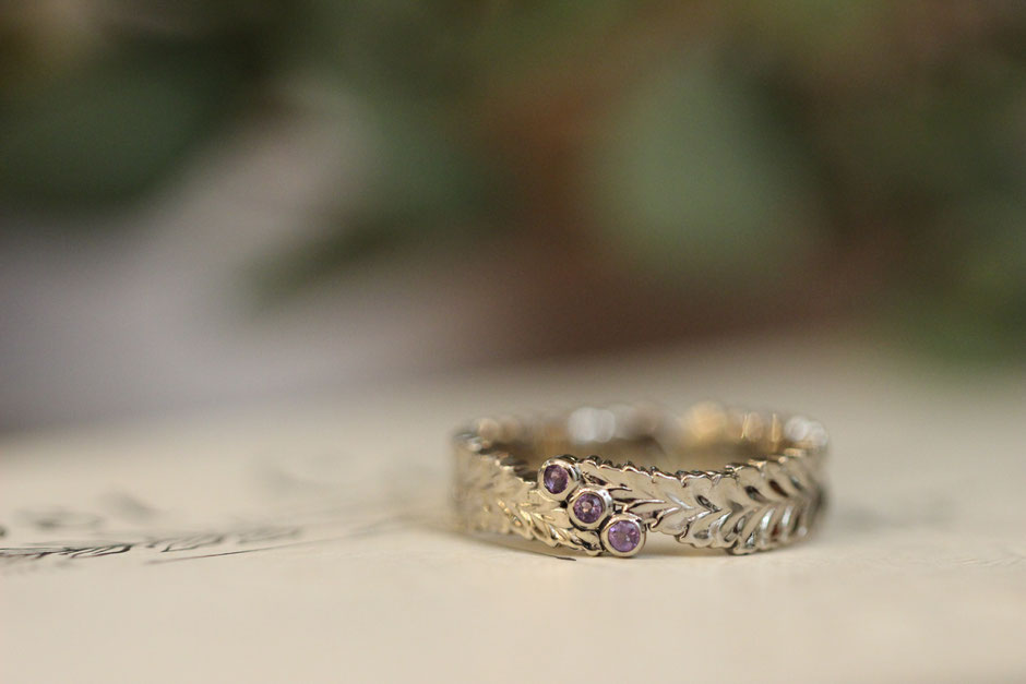 藤の花をモチーフにしたオーダーメイドリング 京都 東京 神戸にある小さな工房jewelrypetit