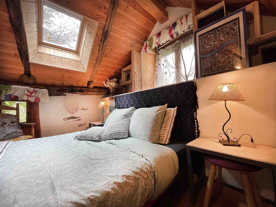 la chambre du gite de liou dans les Cévennes