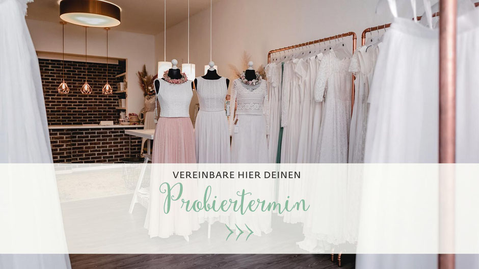 Brautkleider Probiertermin in unserem Atelier für Brautmode in Hannover vereinbaren