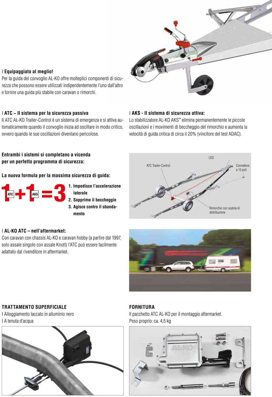 Stabilizzatori ATC Trailer - Control, Sistema antisbandamento Per Caravan e Rimorchi, Descrizione 2