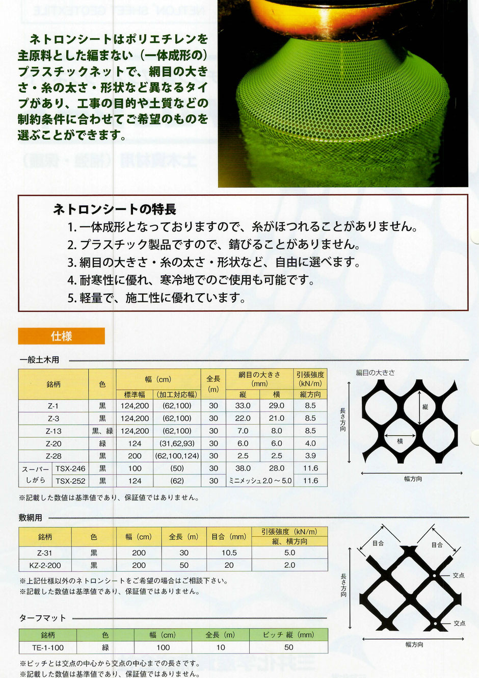 プラスチック製の布団かごを、のり面や斜面が崩れそうになった時に、効果を発揮する「じゃかご・ふとんかご」をご紹介するページです。