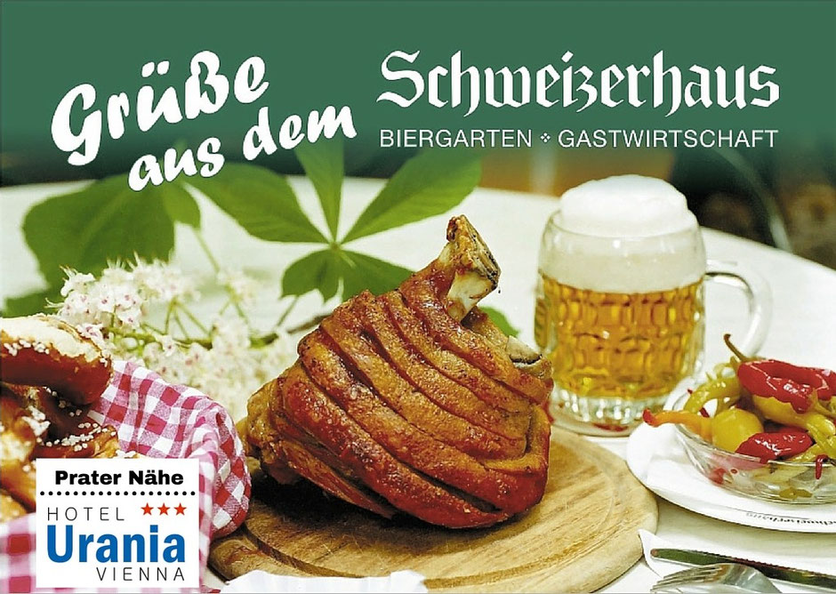 Schweizerhaus Biergarten und Das Budweiser Bier, Hotel Urania Wien Vienna in der Nähe vom Prater