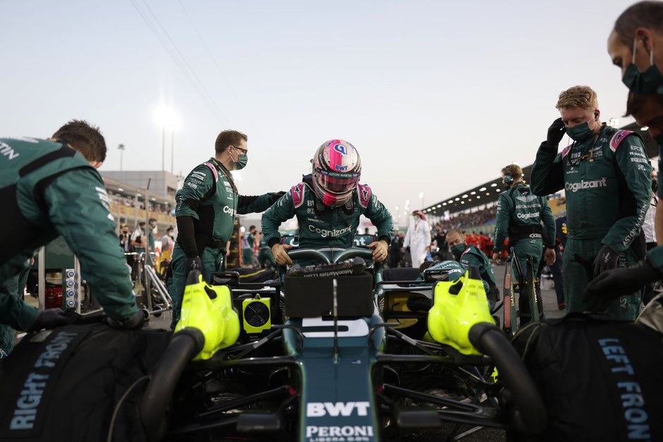 Aston Martin F1 Lance Stroll Sebastian Vettel Qatar