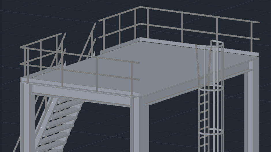 AutoCAD Plant 3D 基礎 千葉県 エンジニアリング企業様 オンライン講座 オートデスク認定 トレーニング 機器 タラップ 階段 手すり