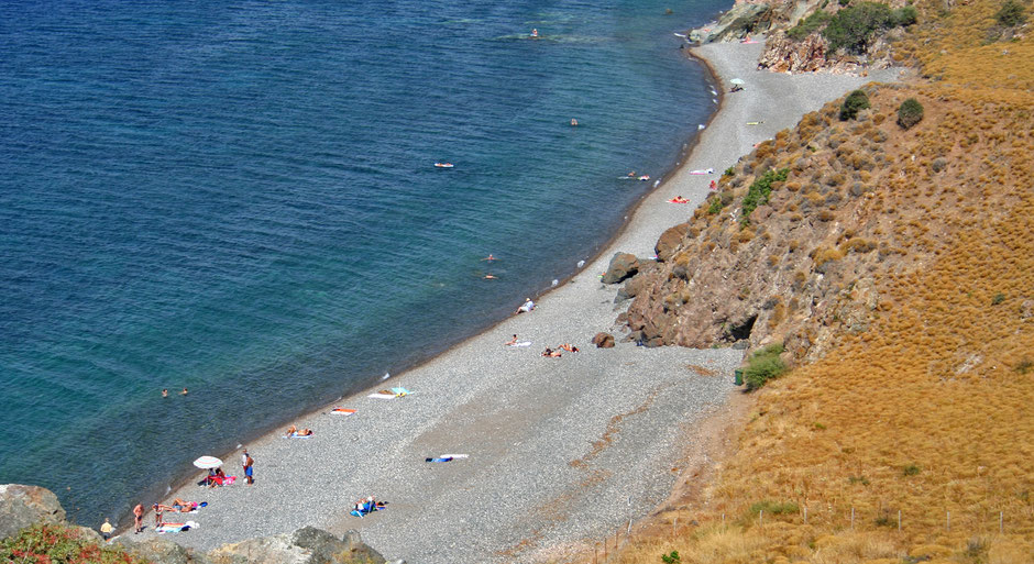 Golden beach Lesbos Greece Molyvos Eftalou