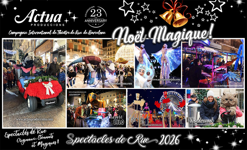 Spectacles Rue déambulatoires de Noël
