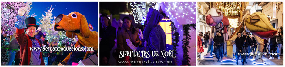 Spectacles de rue Noël pour enfants