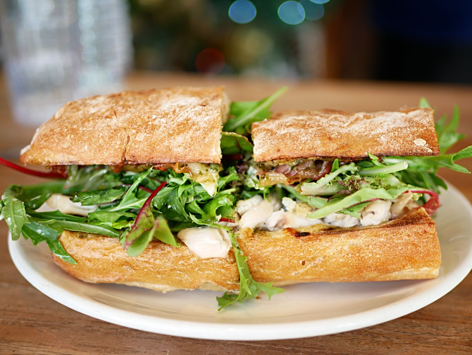 Chicken Mozzarella Ciabatta Sandwich from oh deli cafe singapore 