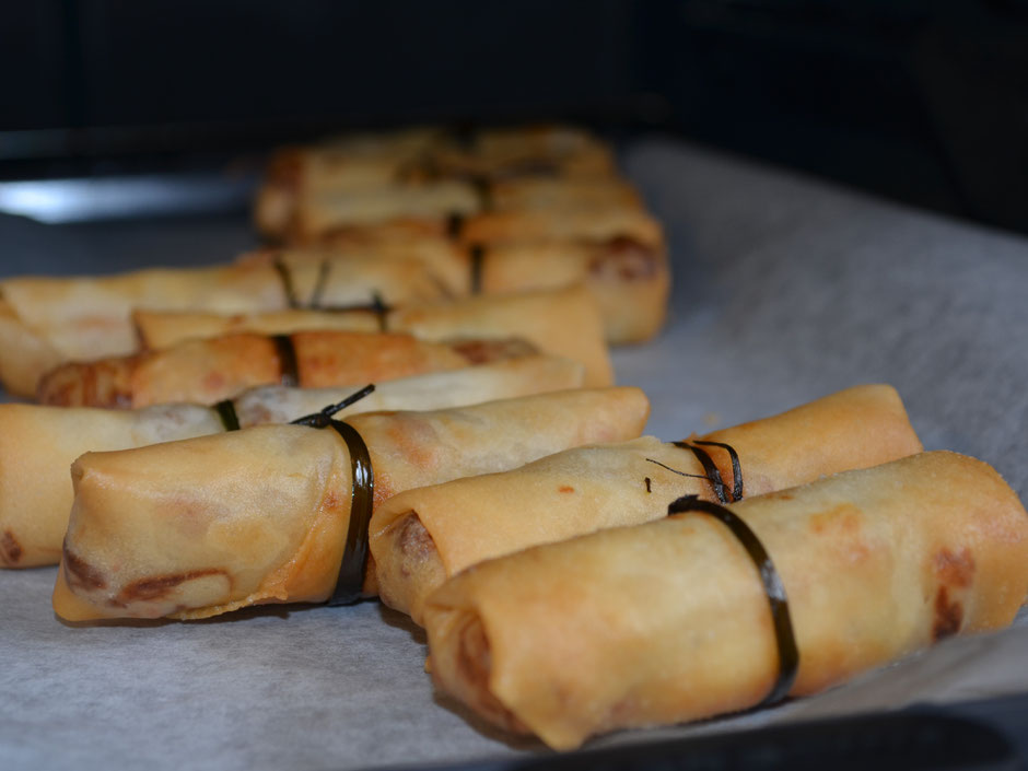 Up to 50% of the calories in a deep fried spring roll comes from vegetable seed oils.