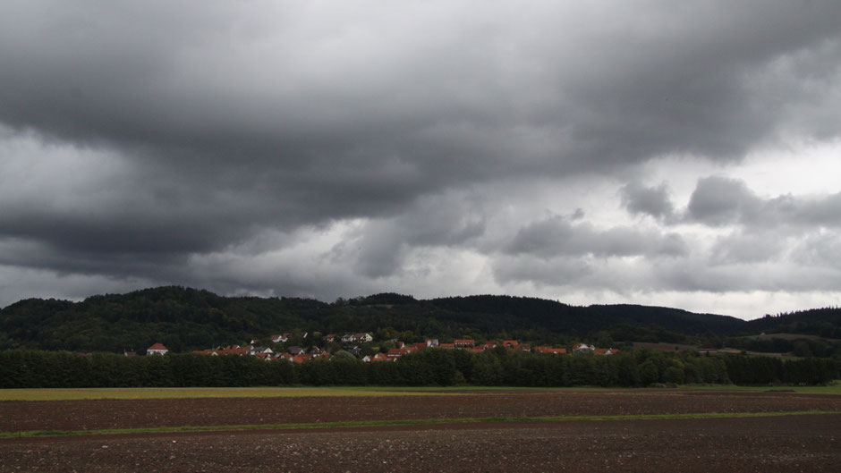 Hinter Goldkronach - Blick auf das Fichtelgebirge