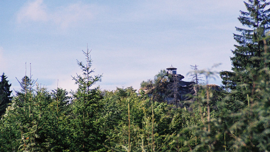 Großer Waldstein, Pavillion auf dem Felsen "Schüssel"