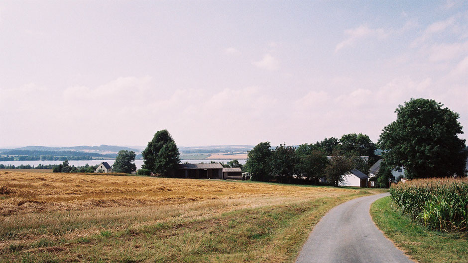 Auf dem Jean-Paul-Weg, hinter Völkenreuth, Blick auf den Förmitzsee