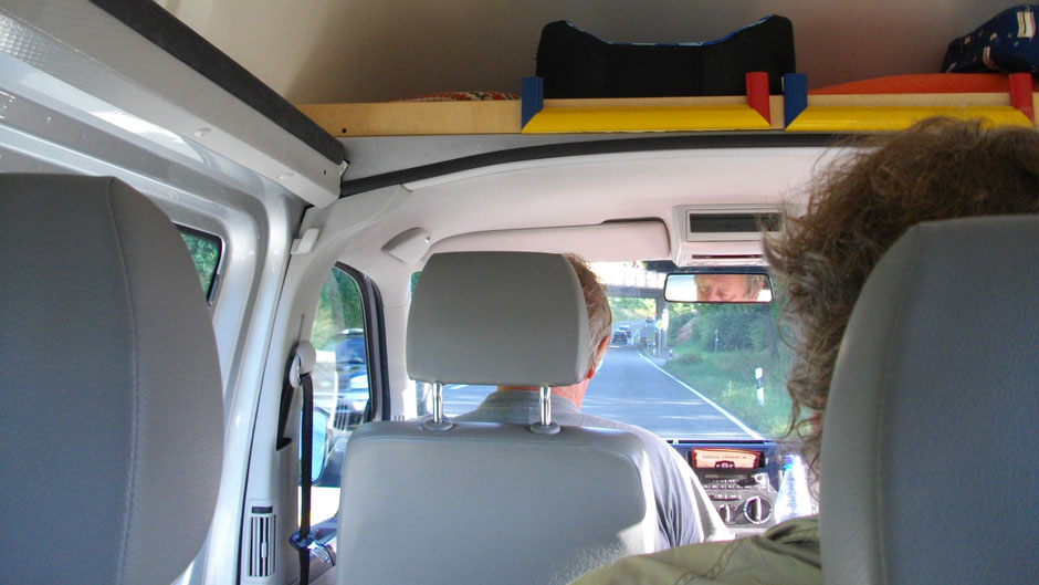 Im Kleinbus zurück nach Wunsiedel