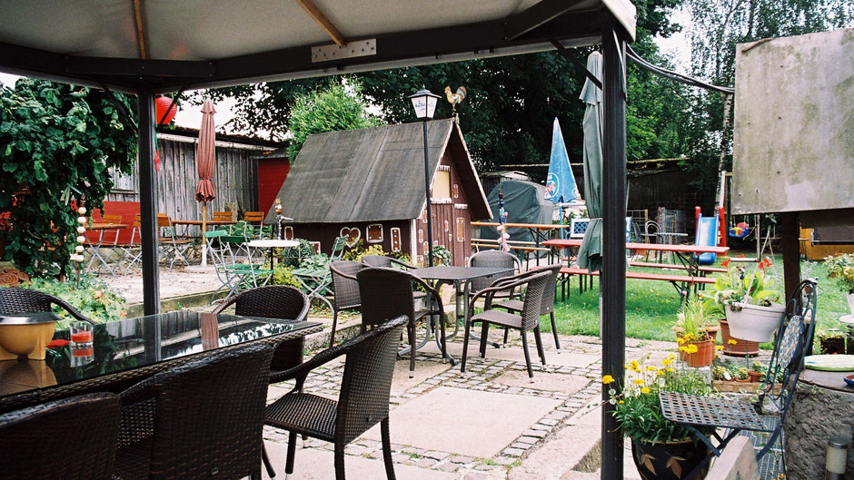 Biergarten des "Wirtshauses Völkenreuth" in Völkenreuth