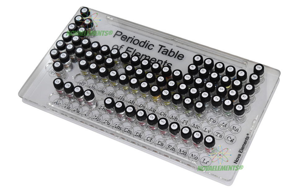 82 Periodic Table Elements Set with Portable Acrylic Table, acrylic table of elements, elements samples in a set, elements samples case