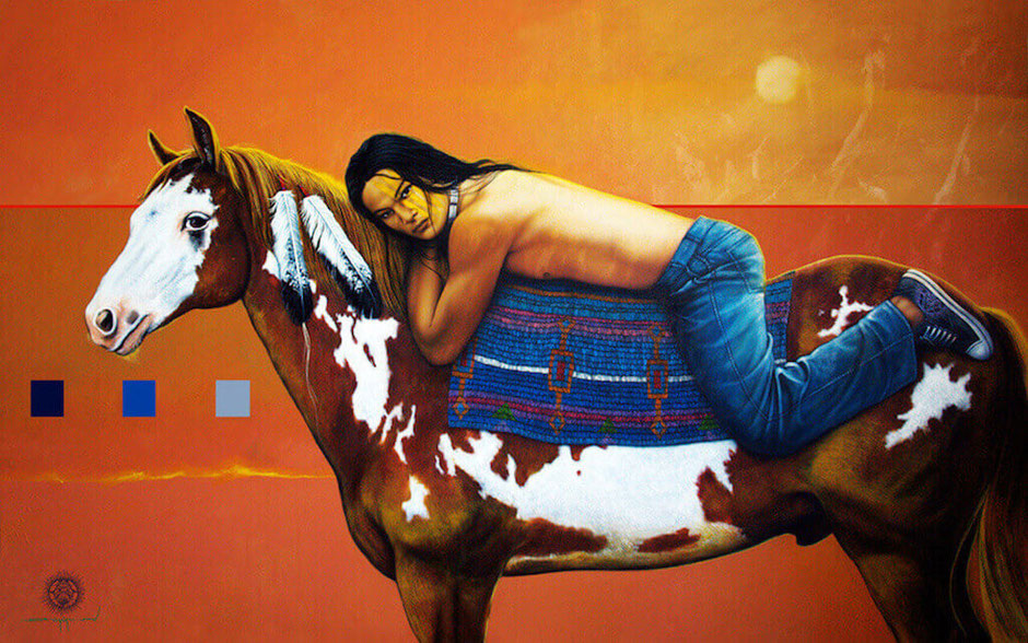 "The House of the Rising Sun" (2014) de Victor Crisostomo - Peinture sur toile - 211 cm x 129 cm - 18 000 €