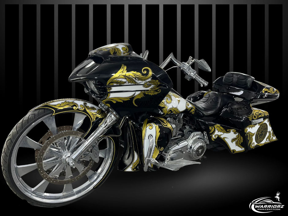 ハーレーバガーカスタム,カスタムペイントハーレー 