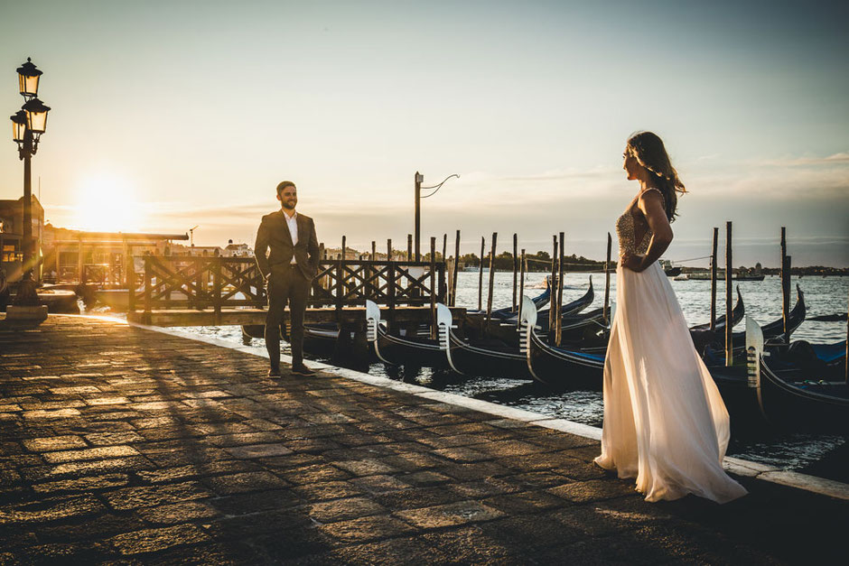 wedding in venice photoshoot