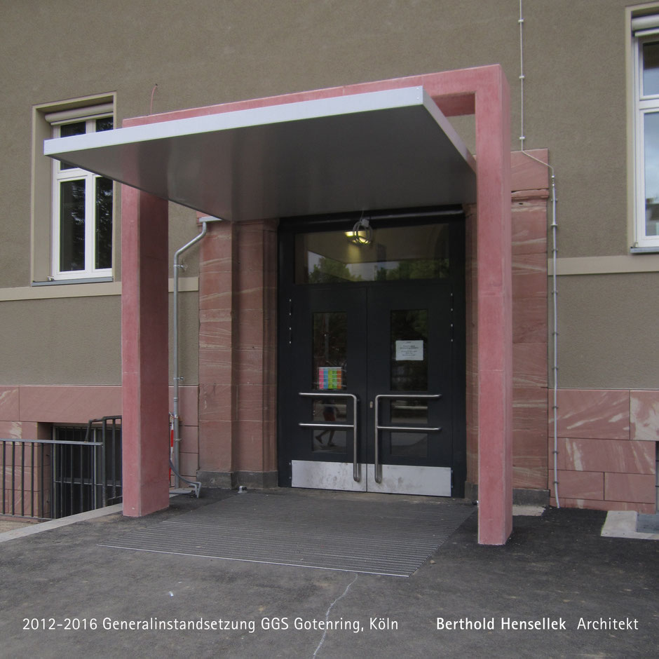 Generalinstandsetzung Grundschule Gotenring, Köln  Bauherr: Gebäudewirtschaft der Stadt Köln