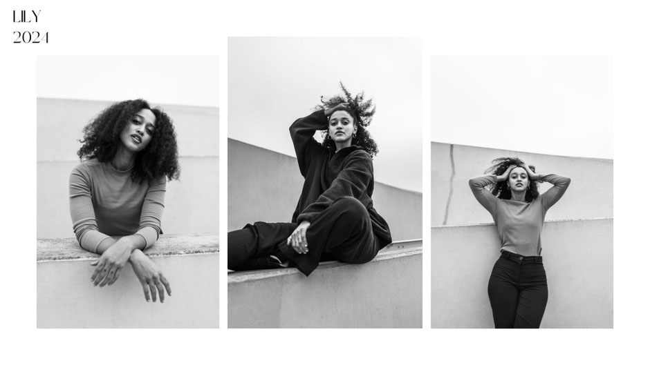 Ausdrucksstarke schwarz-weiß Portaits einer jungen schwarzen Frau in Berlin - Portraitfotografie von Malina Bura