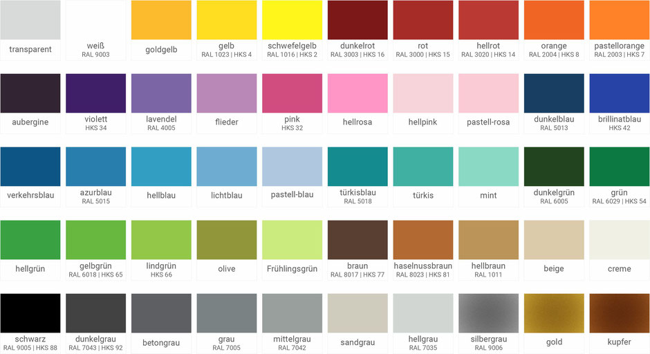 Erhaeltlich Wandtattoo Farben – Folienfarben Wandtattoo - betterdigital