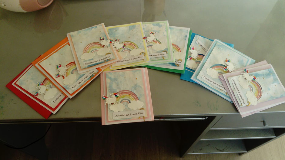Exemple de cartes d'invitations.