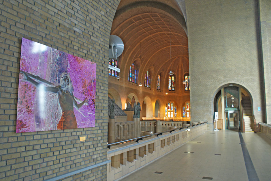 When Jesus became the Christ, by San Damon. In the Museum of Modern Art of the Basilica of the Sacred Heart in Brussels