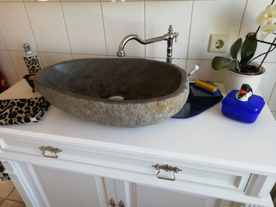 Weißer Massivholz Waschtisch
