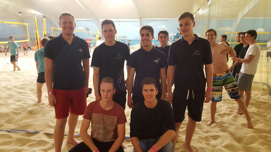 Team Stadtlohn: obere Reihe v.l.: Michi, Fritz, Tobi, Christoph; untere Reihe v.l.: Fredde, Pascal