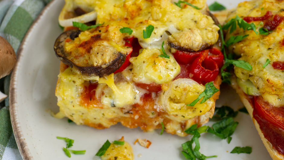 Zapiekanki mit Gemüse vegan