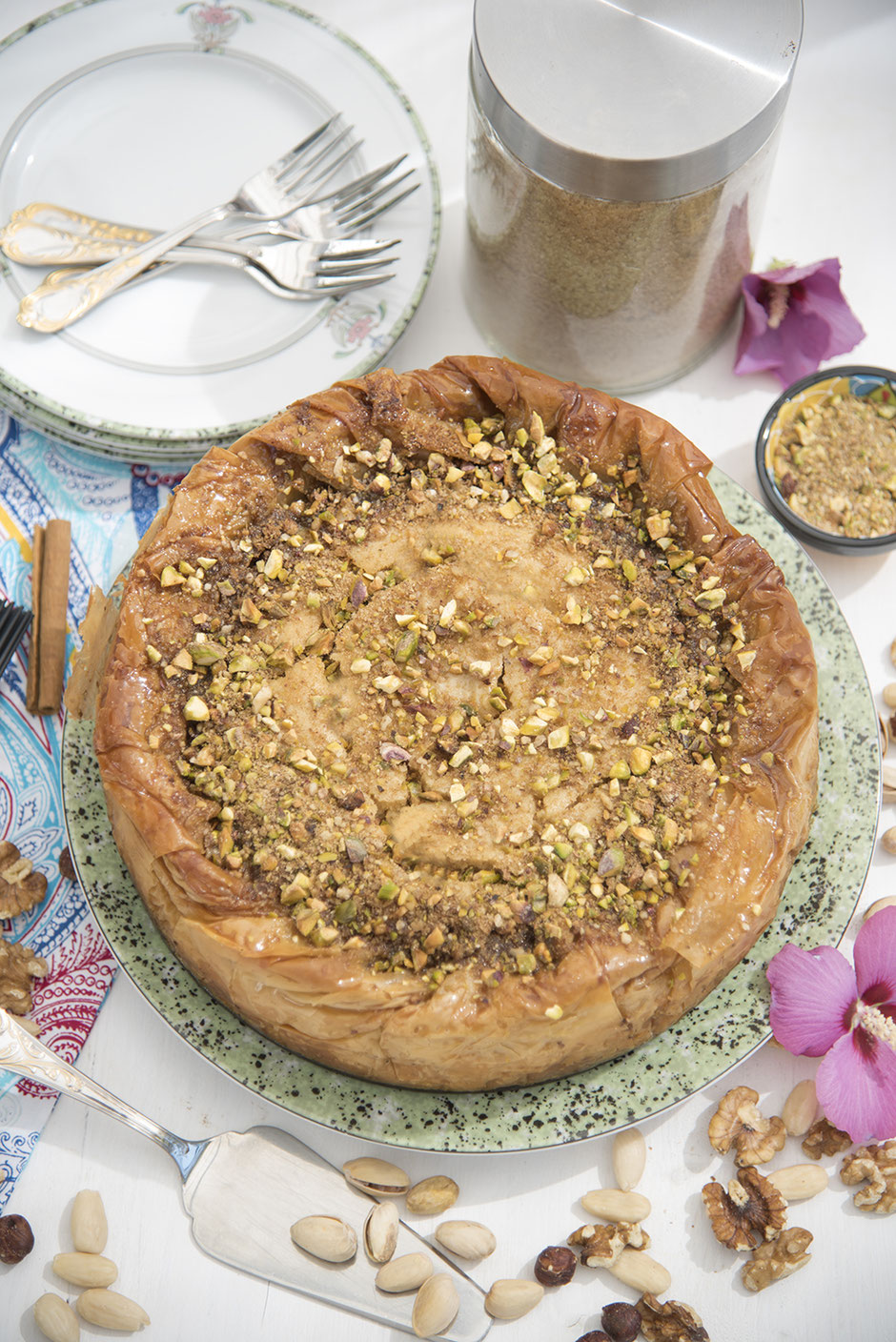 Baklava-Cheesecake vegan