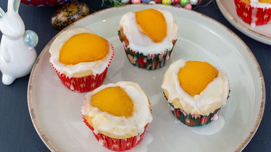 Spiegelei-Muffins vegan